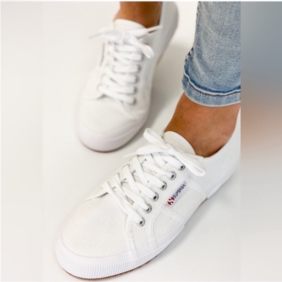Superga Cotu Classic Low Top White Sneakers NEW, Women’s Sz 9 - Picture 4 of 6